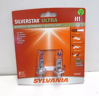 SYLVANIA H1 SilverStar Ultra High Performance Halogen Headlight Bulb 2 Bulbs NEW • $24.99