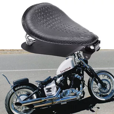 $69.90 • Buy Motorcycle Leather Solo Seat Saddle Base For Yamaha V-Star 250 650 950 1300 1100