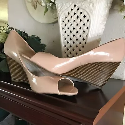 Women's Wedges Shoes By Merona SZ 10 Pale Peach • $14