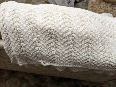 £15 • Buy Hand Knitted Baby's Shawl