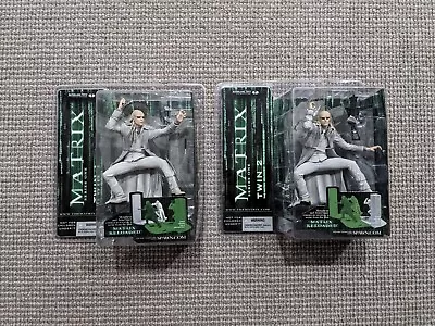 The Matrix Twin 1 + 2 Action Figure Lot Of 2 McFarlane 2003 Lobby Scene Set • $79.99