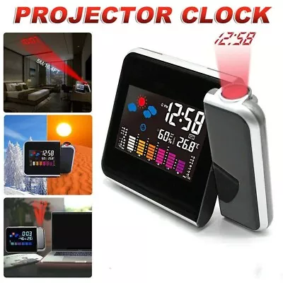 £9.99 • Buy Smart Alarm Clock Digital Led Projector Temperature Time Projection Lcd Display