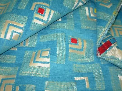 6 Yds~richloom Modern Geometric Cut Chenille Upholstery Fabric For Less • $100