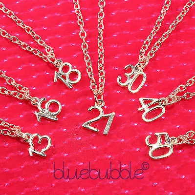 Funky Age Year Birthday Anniversary Necklace Cute Sweet Gift Special Present Uk • £6.50