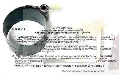 Honda Z50 Ct70 Cb77 Cb350 Cb450 Cb750 Cb900 Cbr600 Gl1100 Piston Ring Compressor • $45.25