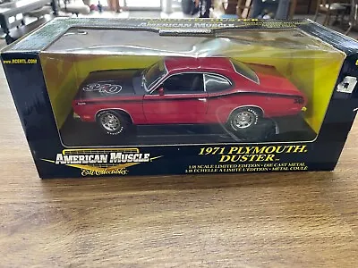 American Muscle 1971 Plymouth Duster 340 1/18 Diecast Limited Sr • $105