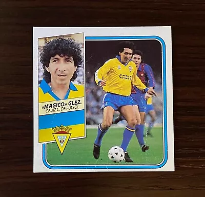 1989/1990 Magico Gonzalez Ed. Este Removd Sticker Cadiz Card El Salvador Greatst • $39