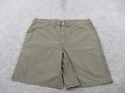 $10.25 • Buy Wrangler Workwear Shorts Adult Size 44 Gray Outdoor Pockets Cotton Blend Mens