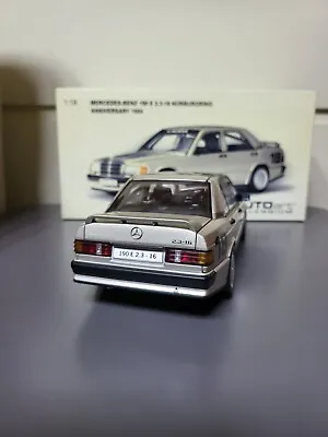 1:18 AutoArt Mercedes Benz 190E 2.3-16 Nurburgring Anniversary 1984 Lauda Silver • $269