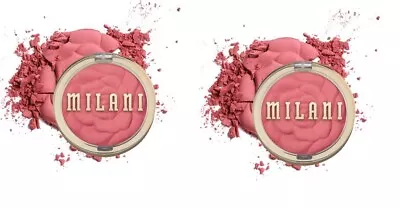 Milani Blush Wild Rose 13 Rose Powder Blush Italy Vegan 🌟LOT OF 2🌟 • $13.77