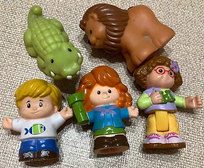 Fisher Price Little People X 5 Kids Toys Lion Alligator Girl Boy Camper Girl • $15.95