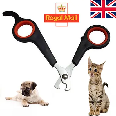 Pet Dog Nail Clippers Cat Rabbit Bird Guinea Pig Easy Use Claw Trimmers Scissors • £2.99