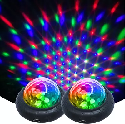 Disco Party Light Night Light 2 In 1 Flashes With Music Sound Activated Multicol • $22.17