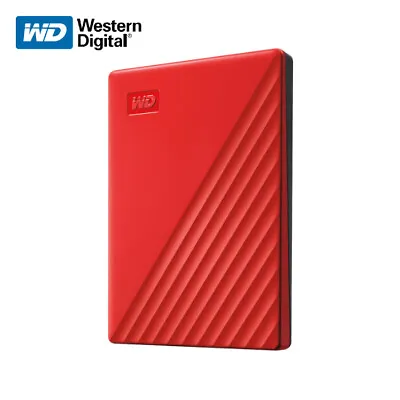 £64.78 • Buy WD 1TB 2TB 4TB 5TB My Passport Portable External Hard Drive USB 3.2 Gen 1 RED