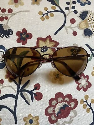 Oakley Given Aviator Style Sunglasses Brunette Frame Bronze Lens 004068-02 • $70