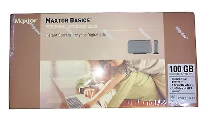 Maxtor Basics Personal Storage 3200 200 GB External Hard Drive New • $29.85