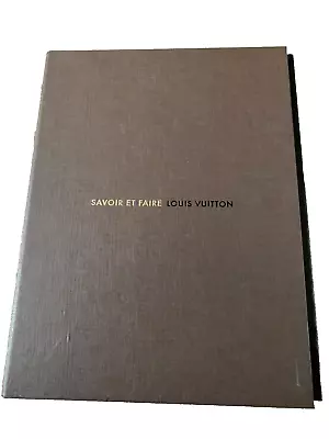 Louis Vuitton 2012 Savoir Et Faire Dedication Bruno Avellilan Dedication Album • £499.99