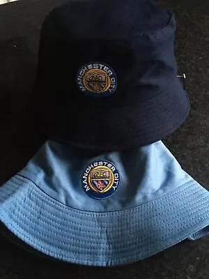 Navy/ Sky  Blue Bucket Hat Medium Adult 58cm Lined City Cotton Mix • £9.99