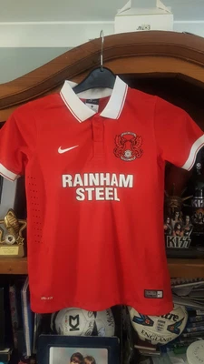 £22.99 • Buy Leyton Orient FC Home Shirt Jersey NIKE Kids Size 10-12 Caitlin #7 On Back Used 