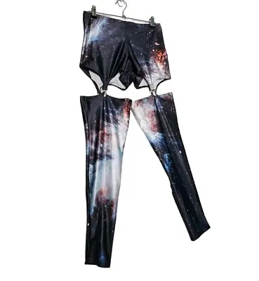 Black Milk Black Galaxy Suspender Leggings • $19.30