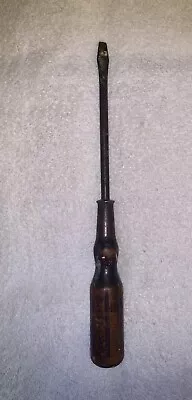 Vintage Stanley Sweetheart Hurwood Wooden Handle Screwdriver 12” • $21.99