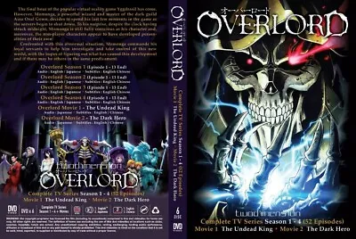 ANIME DVD~ENGLISH DUBBED~Overlord Season 1-4(1-52End+2 Movie)All Region+GIFT • $18.99