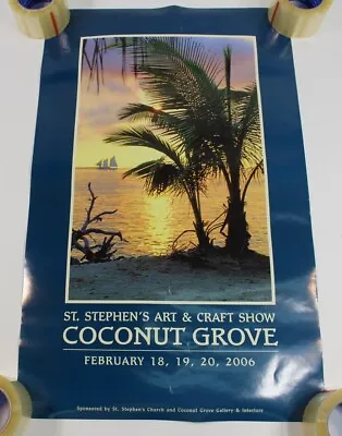 St Stephens Art Craft Show Miami Vintage Coconut Grove Poster 2006 Beach Palm  • $49.99
