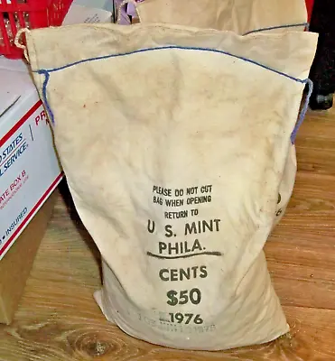 1976 Mint-sewn Bag Of Lincoln Cents Pennies 5000 Count $50  PHILA UNCIRCULATED • $275