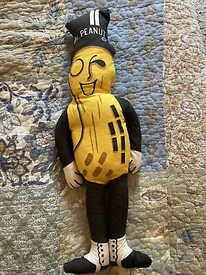 Vintage Planters Mr. Peanut Stuffed Plush Toy Doll 19  Tall-Clean • $8.99