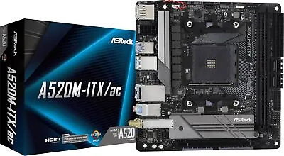 £111.12 • Buy ASRock A520M-ITX/ac ITX Motherboard For AMD AM4 CPUs
