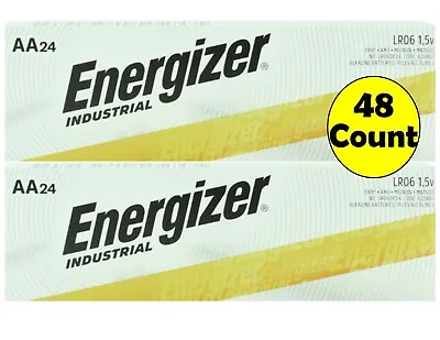 Energizer Aa Industrial Alkaline Batteries 48 Count New In Box Exp 2028 Or Later • $21.95