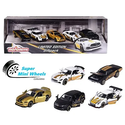 Majorette 1:64 5-Car Set Limited Edition Gift Pack Black & Gold 2023 • $18.99