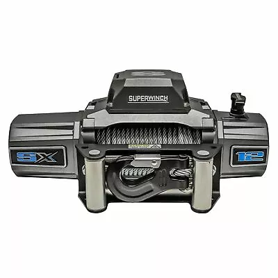 Superwinch 12000 LBS 12 VDC 3/8in X 85ft Wire Rope SX 12000 Winch - Graphite • $673.99