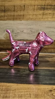 PINK By Victoria's Secret Metallic Pink Dog Plush Stuffed Animal Small 7 Inch • $8.99