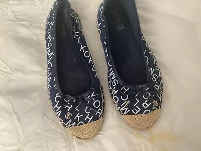 Michael Kors Navy Ballet Pumps UK3.5. EU36 • £9