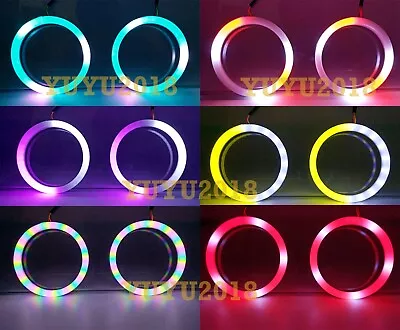 Dream Color Halo Ring Flow Series Chasing RGB LED Turn Signal Bluetooth DRL Lamp • $103.50