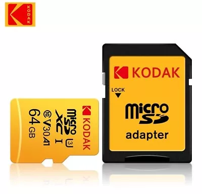 US Seller: 64GB Kodak Micro SDXC Memory Card  - For Cameras & Phones • $8.99