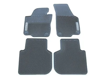 12 13 14 15 16 17 18 Vw Passat Black Rubber All Weather Floor Mats Rugs Liners • $100