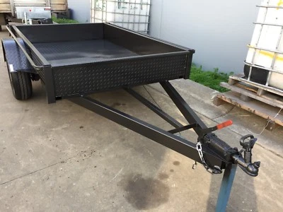 Brand New Single Axle Box Trailer Australian Made 1450kg Atm 7x5 Led Lights • $2380.69