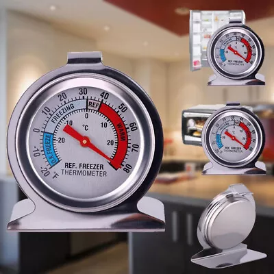 £4.51 • Buy Stainless Steel Refrigerator Freezer Thermometer Dial Temperature Gauge !!UK