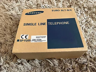 £34.99 • Buy Samsung Sp-f205 Single Line Business Telephone Office Desk Euro Slt-b/e Bnib