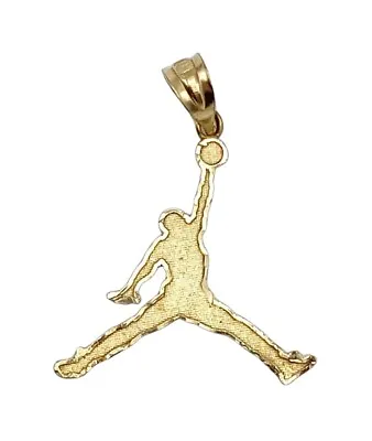 10K Yellow Gold Michael Jordan Jumpman Pendant • $100