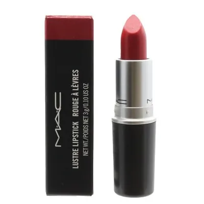 MAC Lipstick Lustre 502 Cockney Gloss Red Lip Stick Hydrating MAC Makeup • £20
