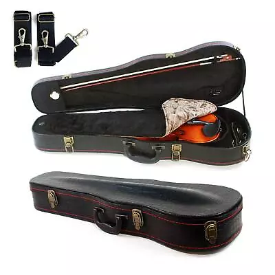 4/4 Full Size Violin Case Plush Interior Wooden Hard Case With Hygrometer C... • $117.13