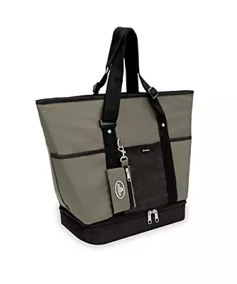 Everest Luggage Deluxe Shopping Tote Khaki/Black One Size Khaki/Black  • $32.71