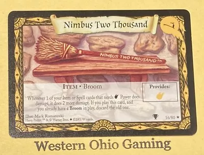 Harry Potter Trading Card Game Nimbus Two Thousand #16 Rare USED TCG CCG • $4.99