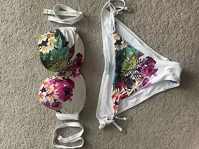 Gorgeous Bikini By Mathew Williamson 34D Top Size 14 Bottoms • £20