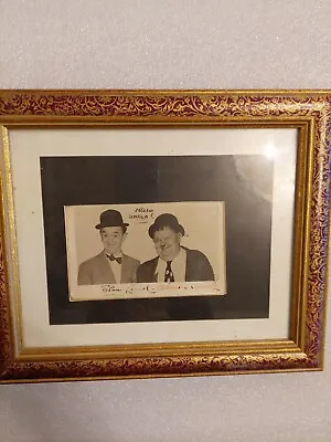 Laurel And Hardy Autographed Picture • £499.99