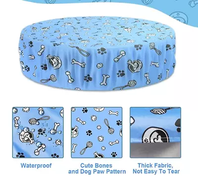 Dog Swimming Pool Cover 48  For Dog Or Kid Pool Dog Toy Design Solar Protection • $16.88