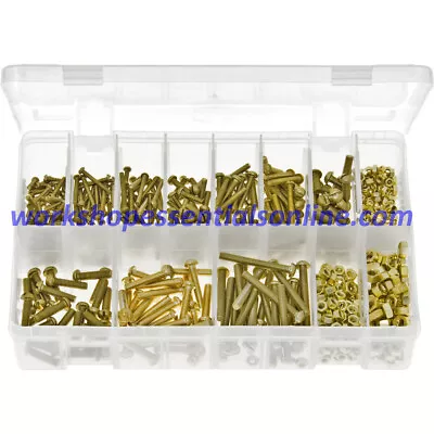 BA Machine Screws With Nuts Round Head Slotted. Brass 410 Pieces AB4N • £46.85